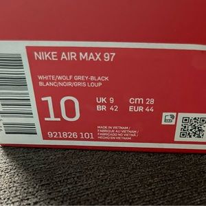 Nike Air Max.  White.  Size 10. Men’s